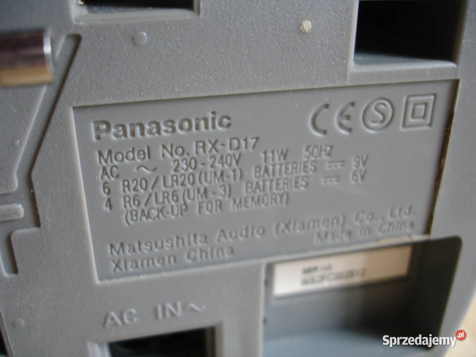 Radiomagnetofon PANASONIC RXD17 sprzedam