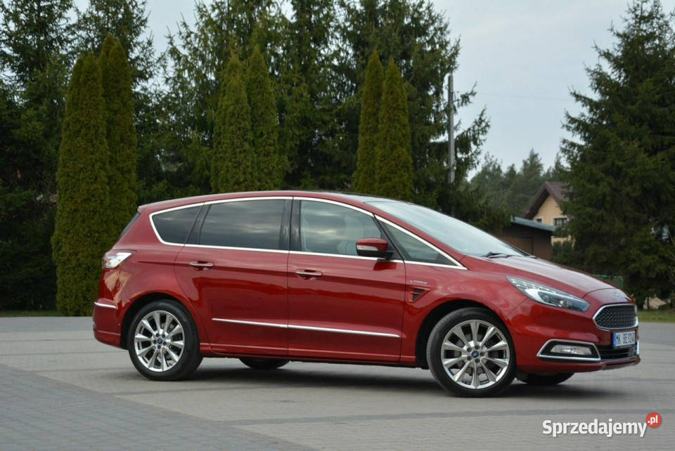 Ford S Vignale Radar ACC Navi Full Led Skóry wiśniowy Ostrów Mazowiecka