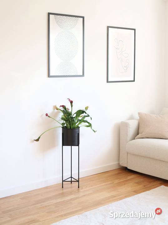 Kwietnik Metalowy Stojak na kwiaty z donicą 70 mazowieckie Sobienie-Jeziory sprzedam