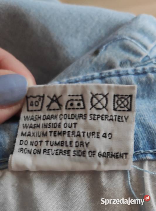 Spodnie dżinsowe z haftem pomorskie Gdańsk sprzedam