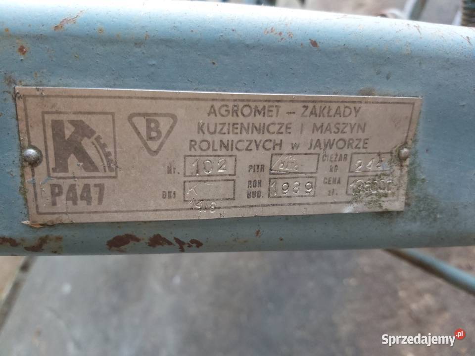 Opiełacz pielnik obsypnik radła do kartofli nieuszkodzony Stare Szpaki