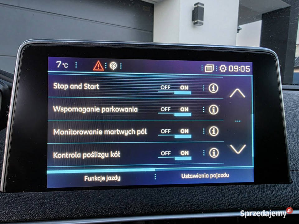 Peugeot 3008 ALLURE bezwypadkowy skóry kamery gniazdo USB Czarnków