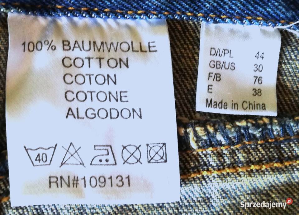 męskie spodnie dżinsowe jeans flare S44 W27 Rozmiar S