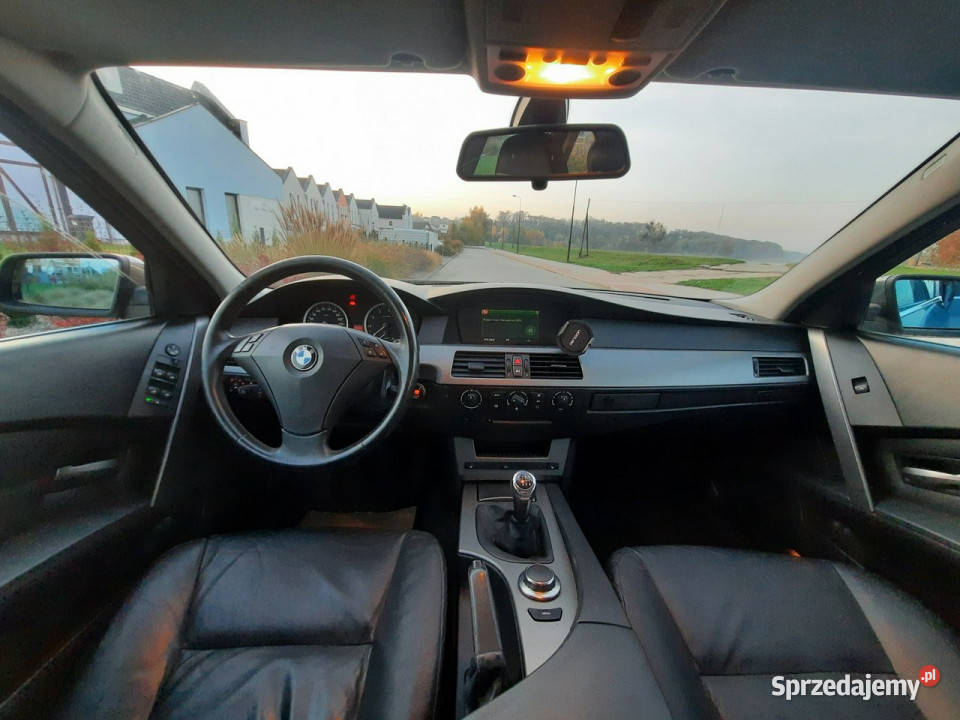 BMW 525 25i 218 NAVI SKÓRA MANUAL Rata600zl E60 VAT marża Śrem