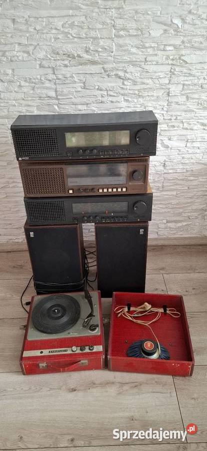 Glosniki radia gramofon prl Dąbrowa Górnicza