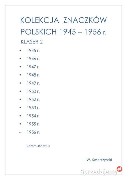 Sprzedam POLSKIE znaczki pocztowe 19451956 mazowieckie Staroźreby