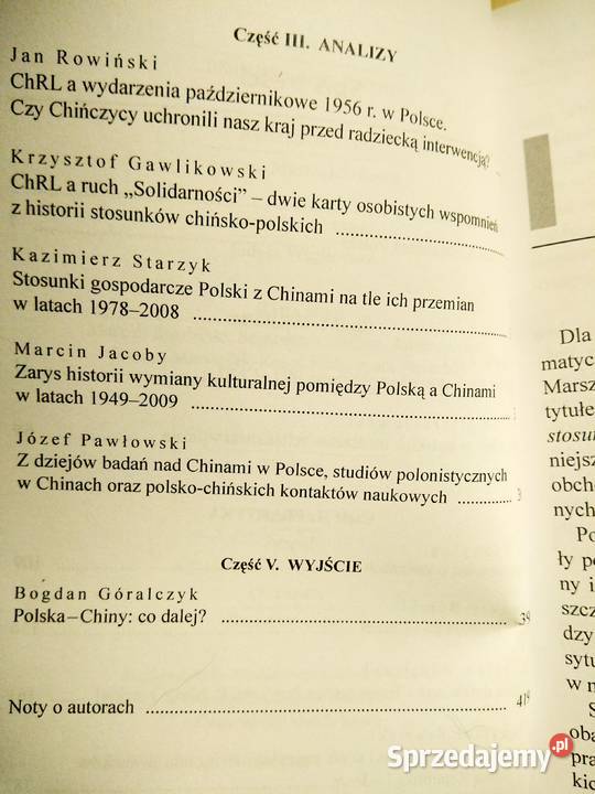 Polska Chiny wczoraj dziś jutro książki Bródno Antykwariat mazowieckie