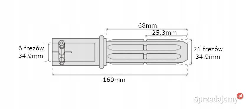 Adapter WOM 6 frezów 349mm 21 frezów 349mm sprzedam
