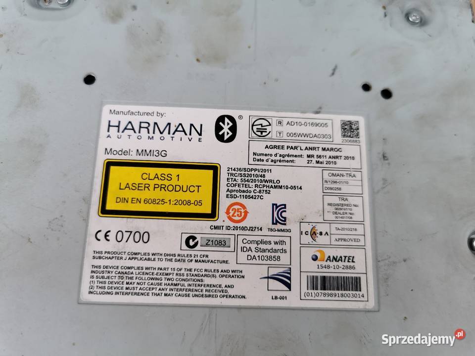 Radio cd audi Q5 8r lift 8R1035746K 8R1035746G Sieraków