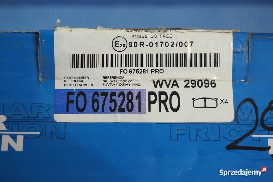 Klocki hamulcowe WVA 29096 Włocławek