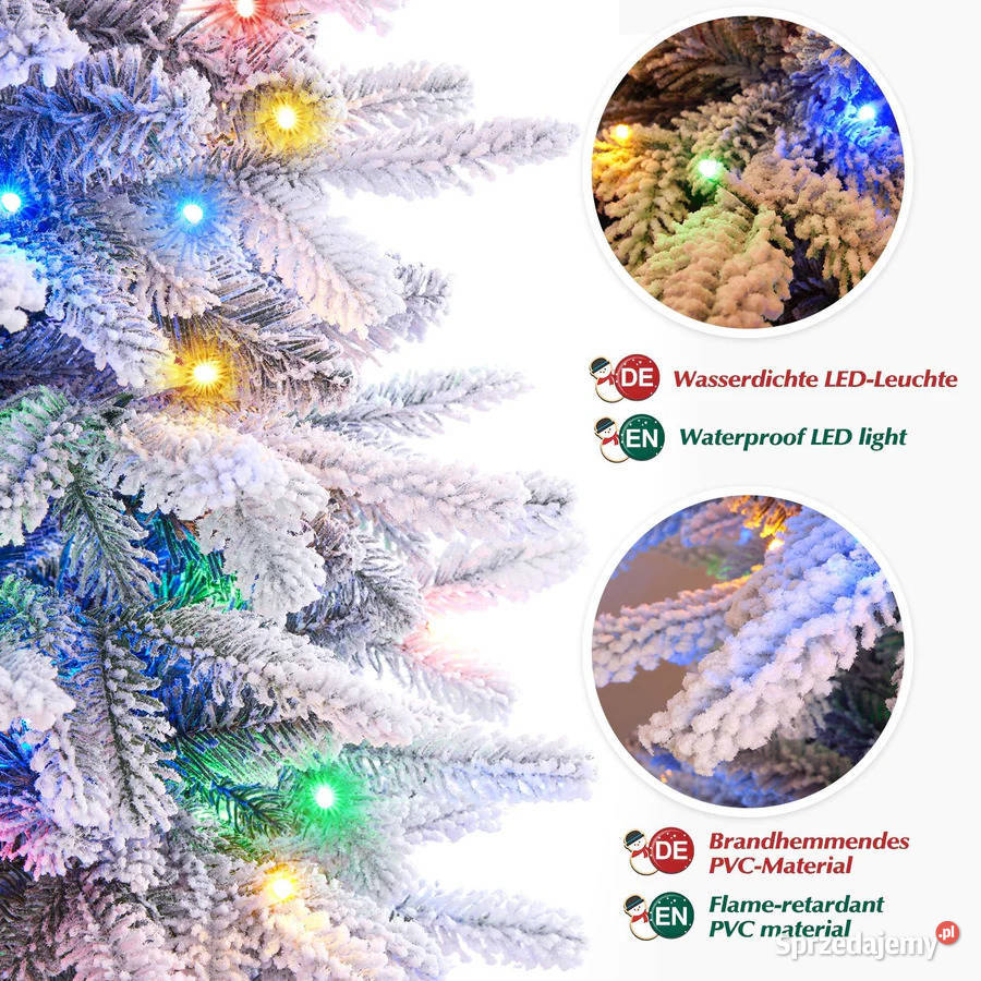 Choinka sztuczna ze śniegiem Yorbay O044 210