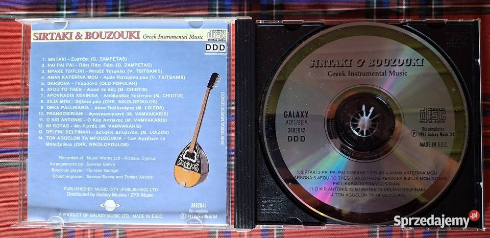 Sirtaki Bouzouki Greek Instrumental Music CD Kraków