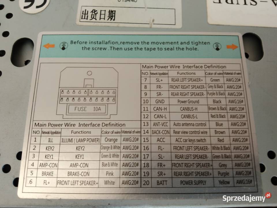 Radioodtwarzacz samochodowy 2 Din VW Świdnica