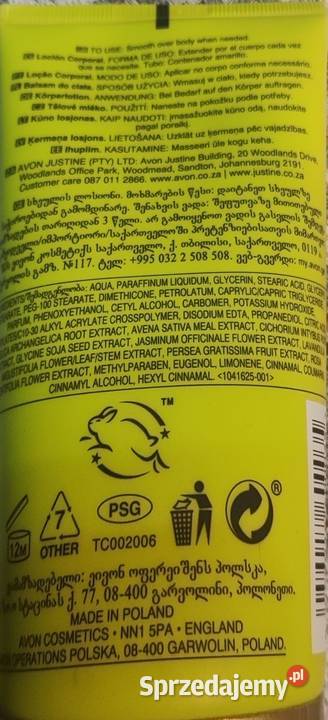 Zestaw Apple Pie szarlotka Avon płyn do kąpieli Warszawa