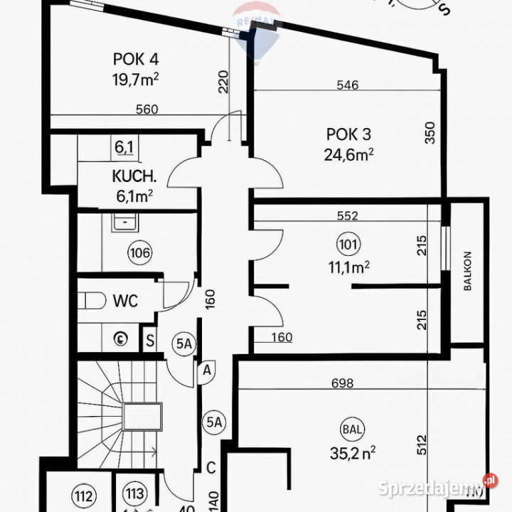 Mieszkanie 99m2 5 pokoi Poznań sprzedam