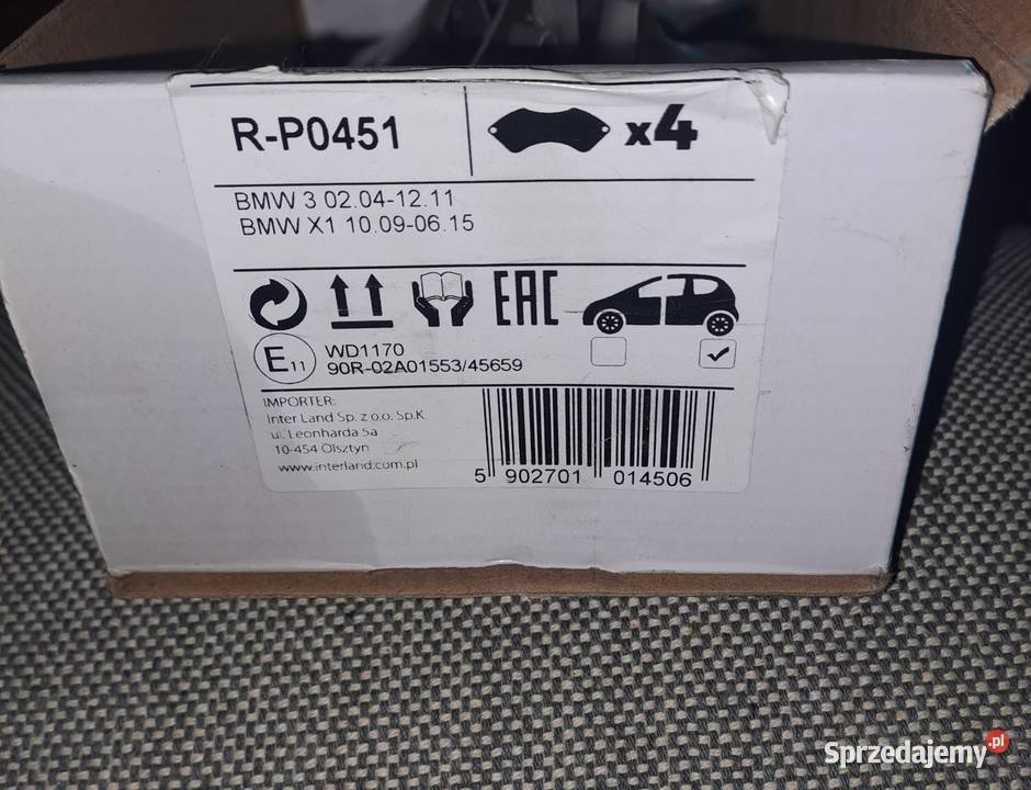 Klocki hamulcowe BMW e61 itp osobowe Klocki hamulcowe Zabrze
