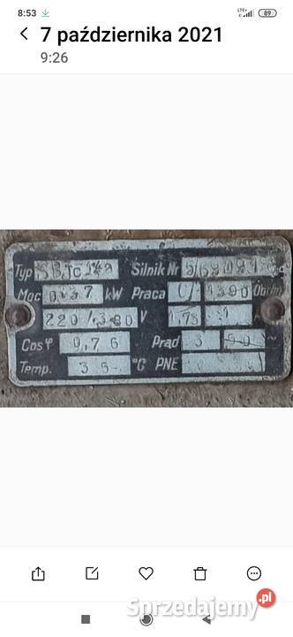 Silnik elektryczny sbjc 14a 037 kW Bukowno