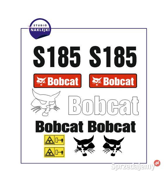 Naklejki Bobcat S185 Mini-ładowarka ladowarka burtowa Zestaw