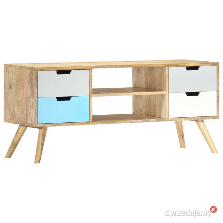 Szafka pod TV 110 x 35 x 48 lite drewno mango