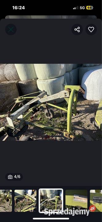 Kosiarka bębnowa i przetrząsarka Claas WM 165 i nieuszkodzony mazowieckie