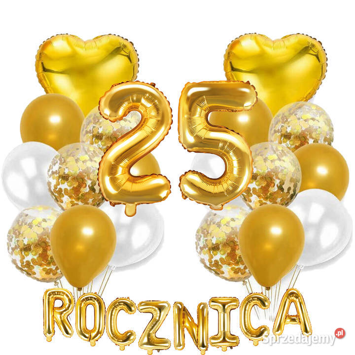 Zestaw dekoracji PIĘĆDZIESIĄTA 50 ROCZNICA 10 do mazowieckie sprzedam
