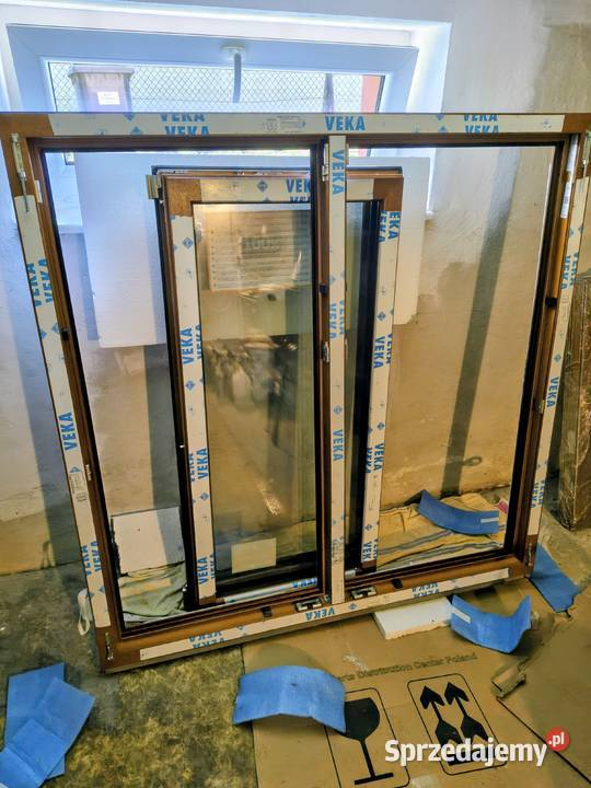 Okno 3 szybowe Dako roziar 145x145 nowe Kęty