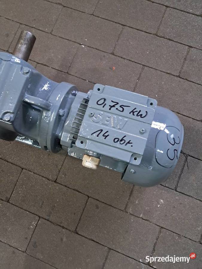 Motoreduktor 075 kW14 obr wielkopolskie Leszno sprzedam