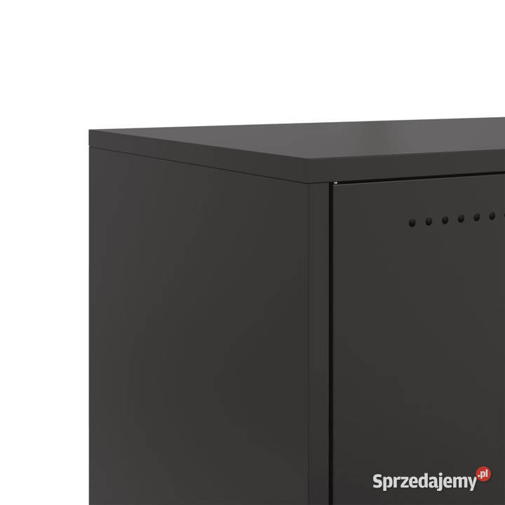 Szafka RTV czarna 68x39x435 stal WM846638 Warszawa