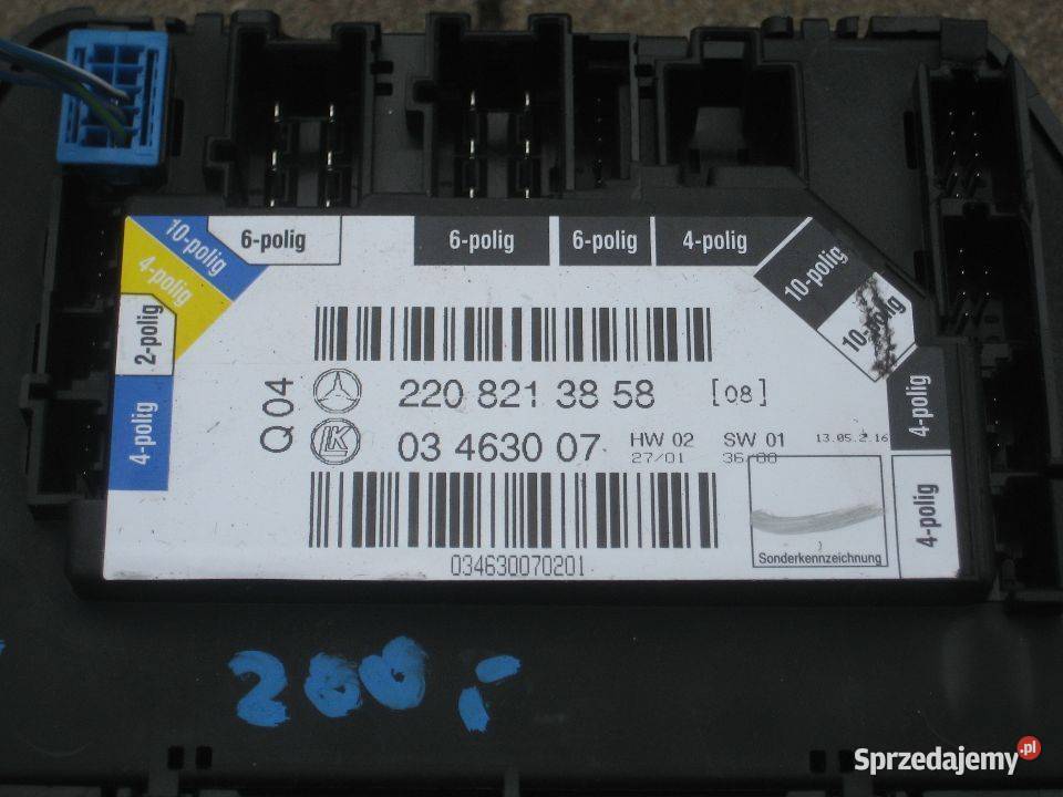 mercedes w220 220 s klasa 9802r panel sterownik Rakoniewice sprzedam