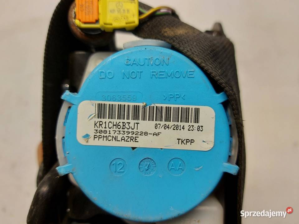 MERCEDES W118 Pas bezpieczeństwa tył prawy