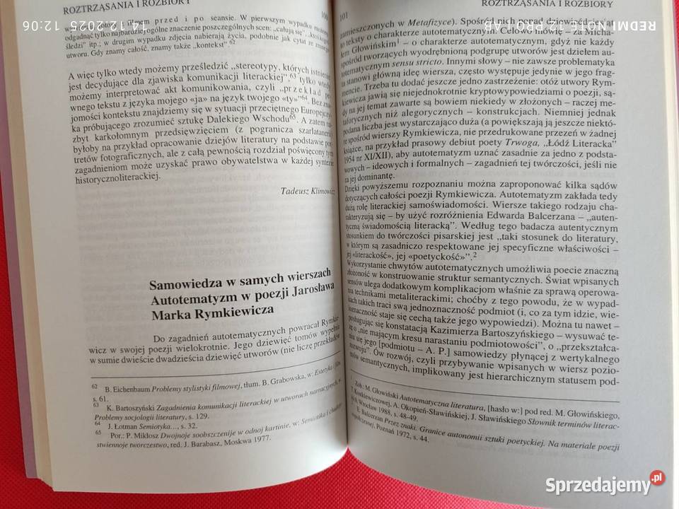 Teksty Drugie 5 47 1997 IBL PAN Katowice sprzedam