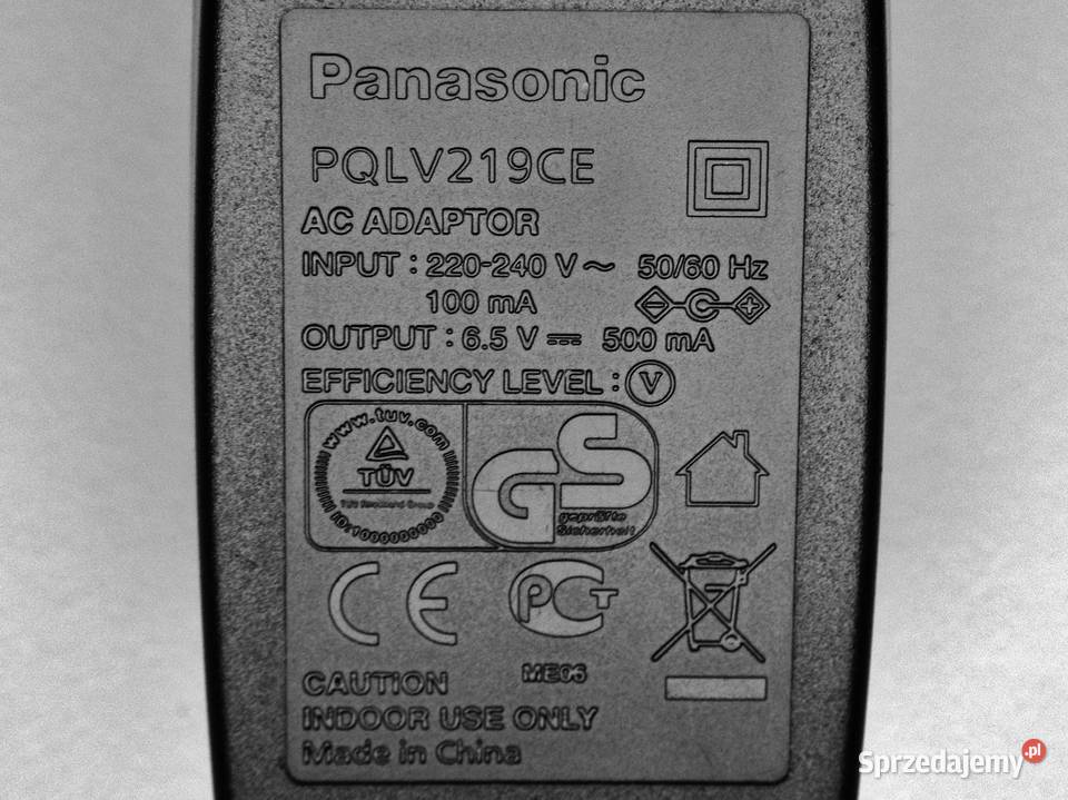 Zasilacz ładowarka Panasonic PQLV219CE DC 65 V Bydgoszcz