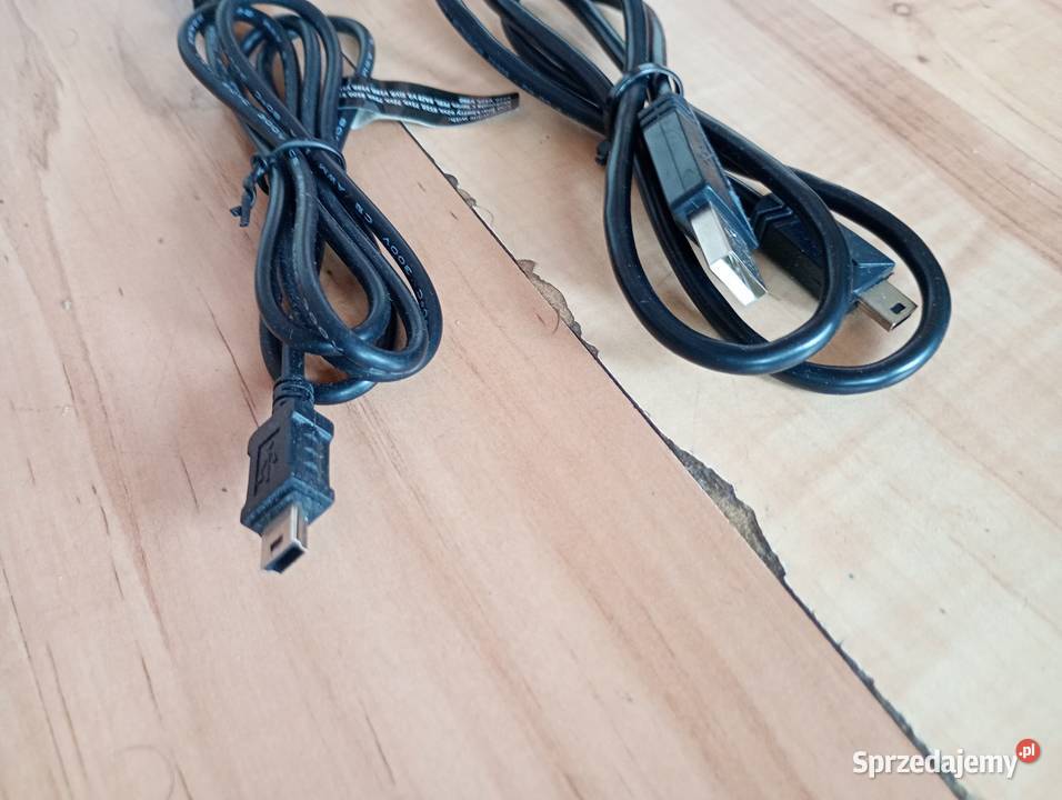 kabel przewód USB mini czarny