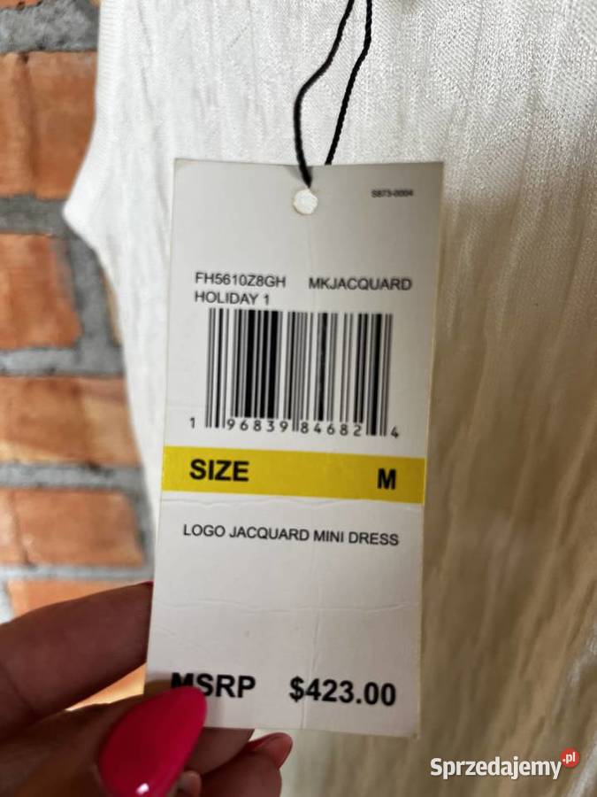 Michael Kors sukienka na ramiączkach nowa M biały mazowieckie Płock