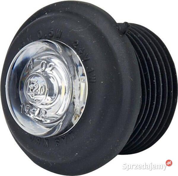 Lampa obrysowa LED okrągłą 1224V przezroczysta małopolskie