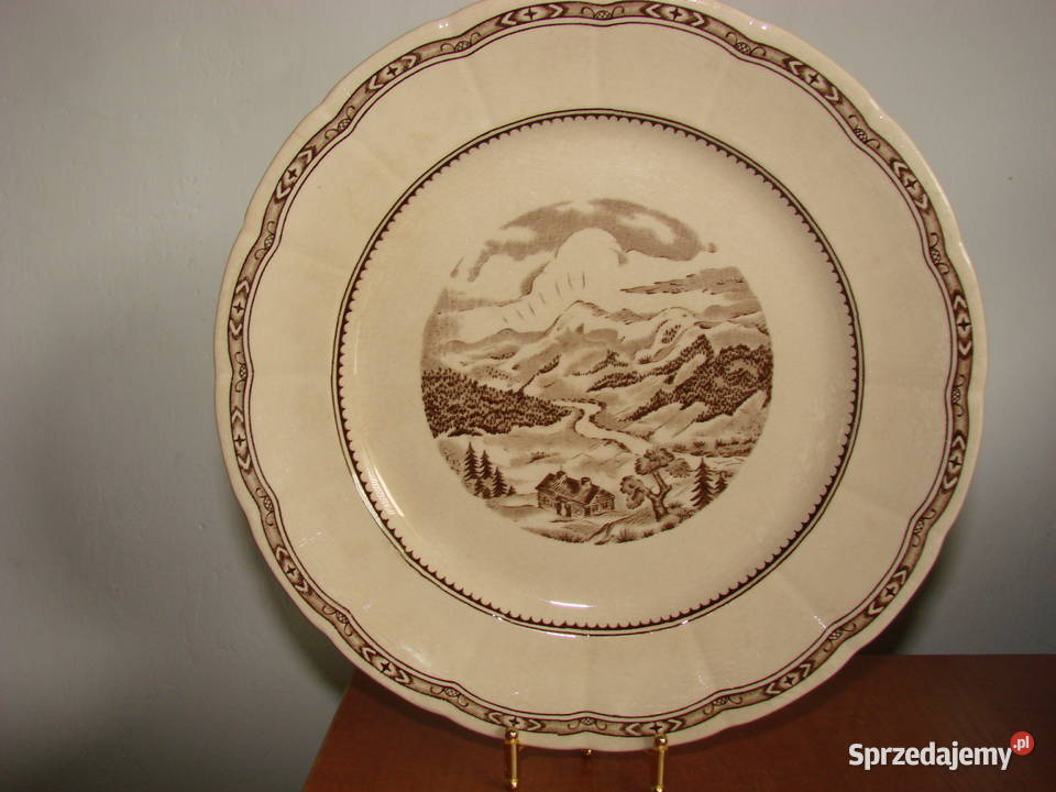 Gustavsberg Norrland porcelanowy talerz Pruszcz Gdański sprzedam