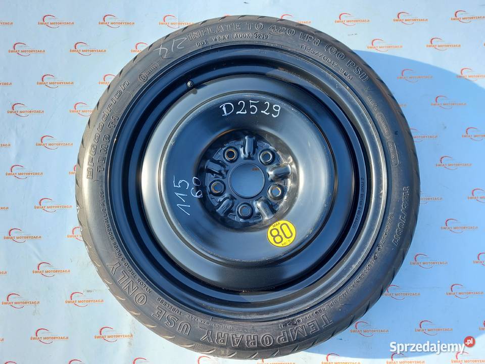 LEXUS IS koło dojazdowe 1257017 98M 5x1143 świętokrzyskie Kielce