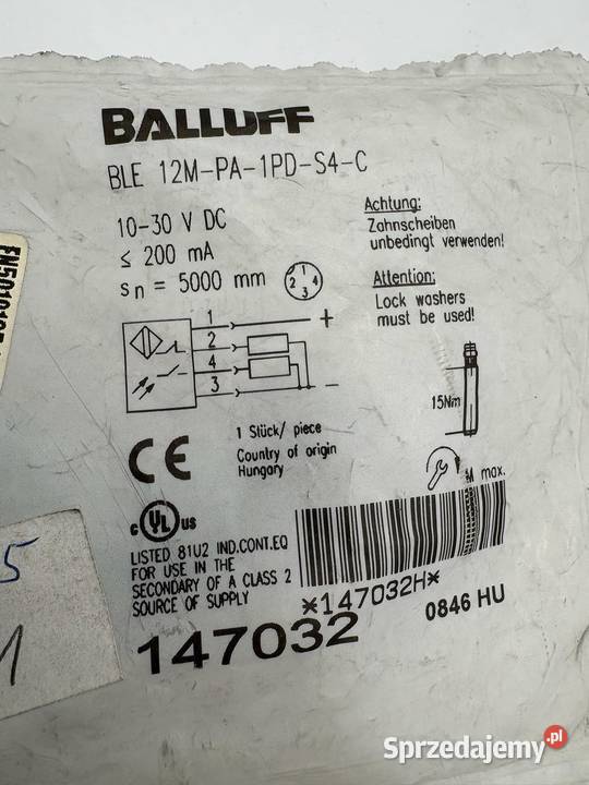 Balluff BLE 12MPA1PDS4C Warszawa sprzedam