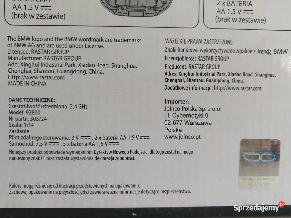NAJTANIEJ Samochód 114 Zdalnie Sterowany BMW 30 śląskie Zabrze