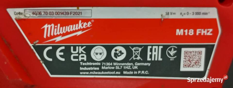Piłą Szablasta Akumulatorowa MIlwaukee M18 FHZ Elbląg