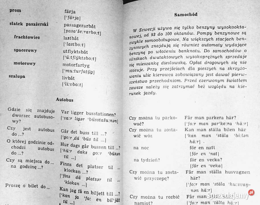 Rozmówki szwedzkie Józef Trypućko Alina Wójcik Chełm