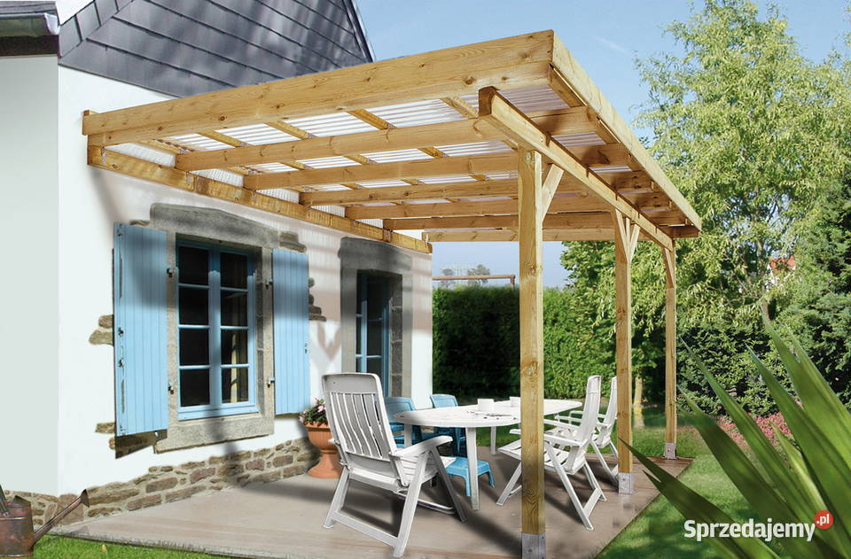 Zadaszenie tarasu Cabana płyta z poliwęglanu Warszawa