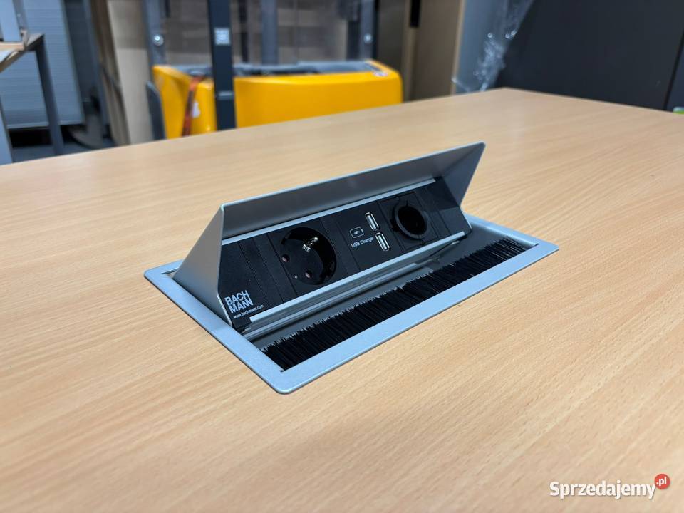 Biurko Hali s110 jasny buk wbudowany media port Nowy Sącz