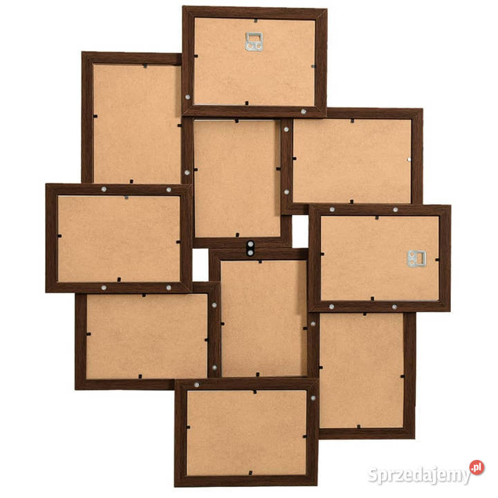 Ramka na 10 zdjęć 13x18 ciemnobrązowa MDF Warszawa