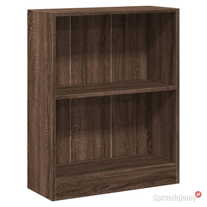 Szafka na książki brązowy dąb 60x24x76 WM815086 mazowieckie Warszawa