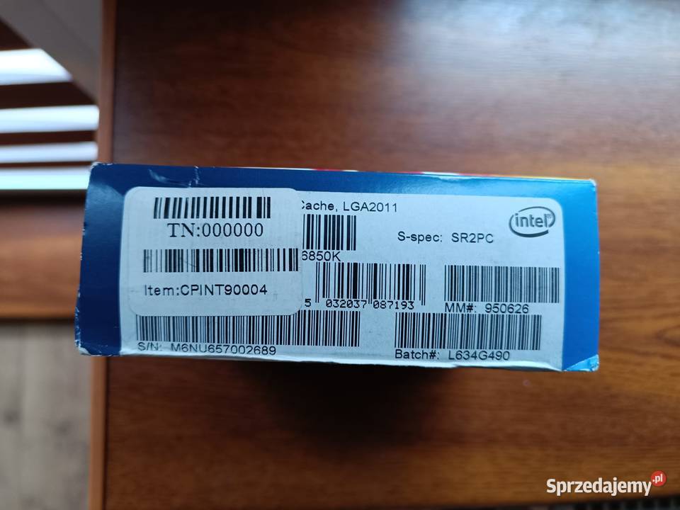 Sprzedam Procesor Intel i 7 6850K Socket 20113 Kaszewice-Kolonia