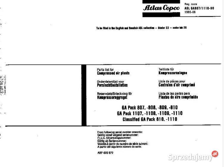 Atlas Copo GA Pack 807 808 809 810 1107 1108 Kielce