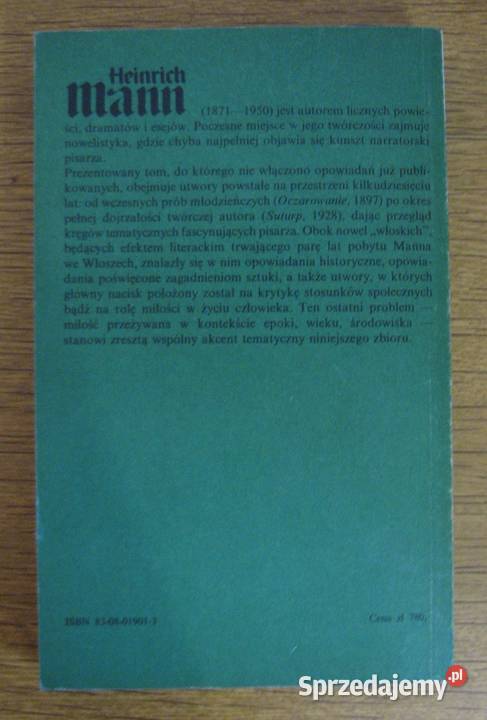 Heinrich Mann Oczarowanie społeczno-obyczajowe Parczew