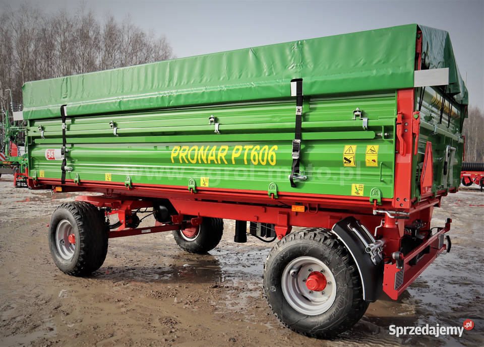 Przyczepa PRONAR PT606 6t PT608 610 paletowa Pasłęk