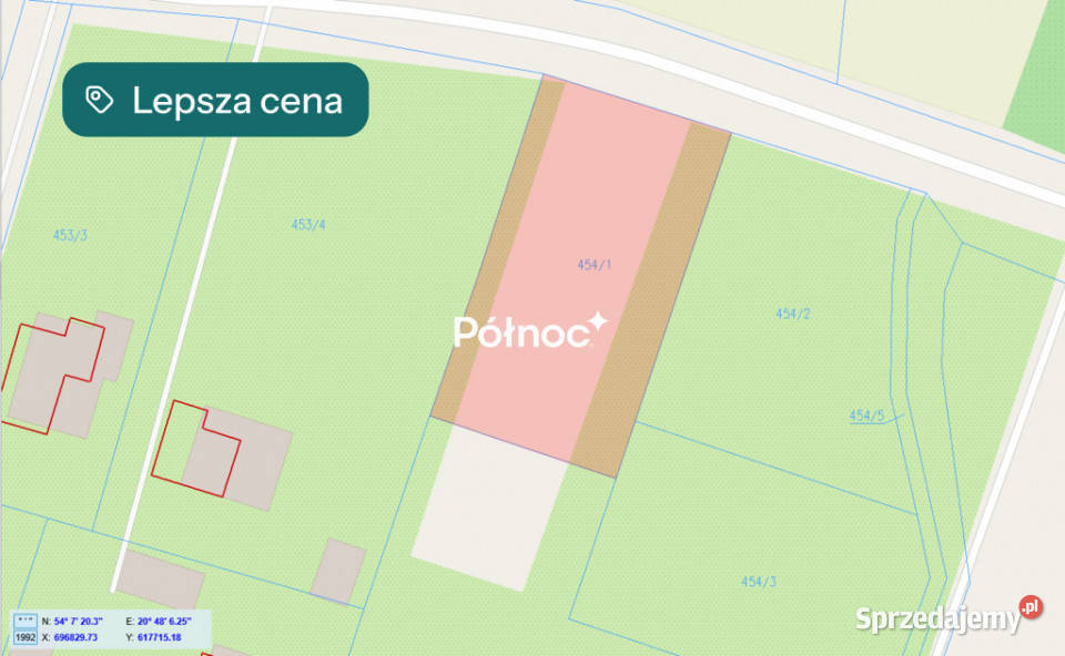 Działka budowlana z pozwoleniem Sporniak budowlana Nieruchomości